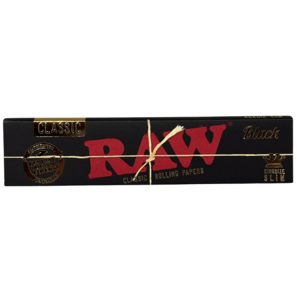 Raw Black Largo: Papeles Ultra Finos y Naturales para una Fumada Suave