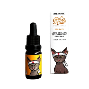 Aceite CBD Pets Gatos Salmón | Sabor irresistible y bienestar para tu gato